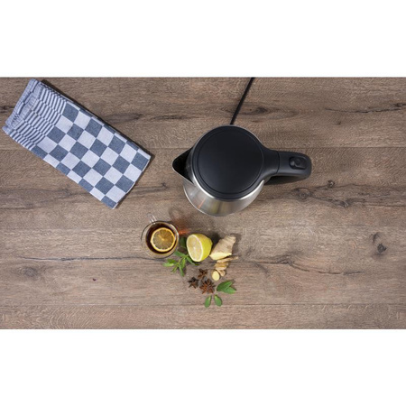 LARGE 1.7 L STEEL ELECTRIC Kettle, with Stand, Alpina, 1850-2200W