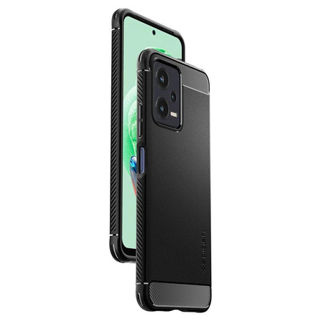 Spigen Rugged Armor - Étui pour Xiaomi Redmi Note 12 5G/POCO X5 5G (Noir)