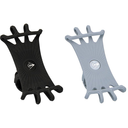 OBROTOWY UCHWYT ROWEROWY NA TELEFON, NA KIEROWNICĘ, Szary, 10-15cm, Dunlop