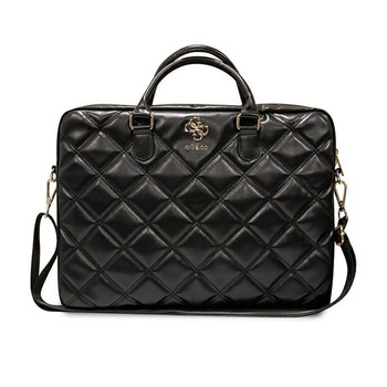 Guess Quilted 4G Computer Bag - 15" / 16" Notebook Bag (black)