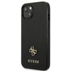 Guess Saffiano 4G Small Metal Logo – Etui iPhone 13 mini (czarny)