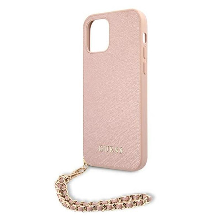 Guess Saffiano Chain - iPhone 12 Pro Max Case (pink)