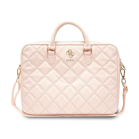 Guess Gesteppte 4G Computertasche - 15" / 16" Notebooktasche (rosa)