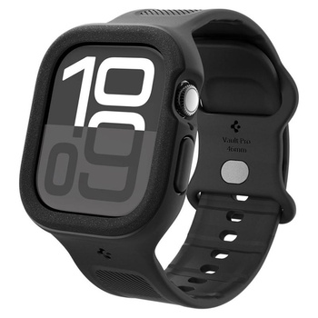Spigen Vault Pro - Armband mit Gehäuse für Apple Watch 10 46 mm (Mattschwarz)