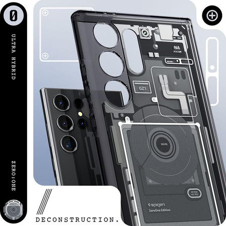 Spigen Ultra Hybrid - Etui pour Samsung Galaxy S24 Ultra (Zero One)