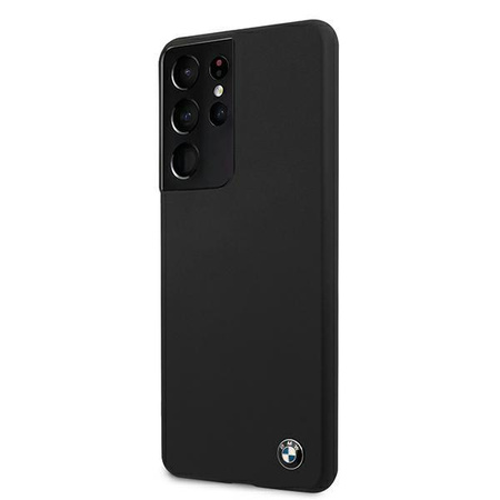 BMW Hardcase Silicone Signature Logo - Étui Samsung Galaxy S21 Ultra (noir)