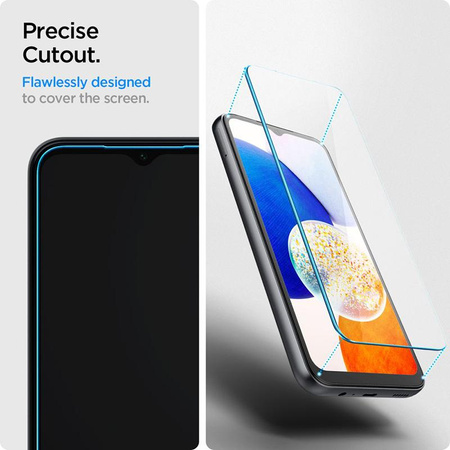 Spigen Glas.TR Slim 2-Pack - Verre trempé pour Samsung Galaxy A15 4/5G / A25 5G / M15 5G (2 pièces)