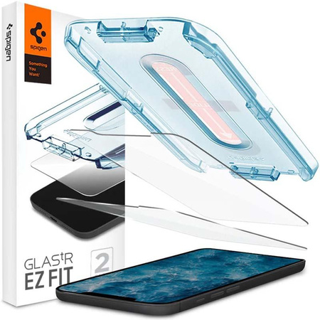 Spigen Glas.TR EZ Fit - Verre trempé pour iPhone 12 / iPhone 12 Pro 2 pcs