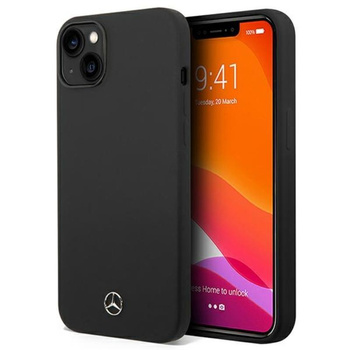 Mercedes Silicone Line - Tasche iPhone 14 Plus (schwarz)