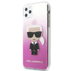 Karl Lagerfeld Iconic Karl Gradient - pouzdro pro iPhone 11 Pro Max (růžové)