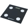 Alpina - Balance intelligente avec analyseur de composition corporelle IMC, bluetooth, app (noir)