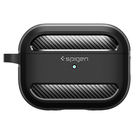 Spigen Rugged Armor - Gehäuse für Apple Airpods Pro 1 / 2 (Schwarz)