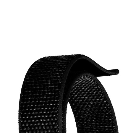 Crong Nylon Reflex - Sportarmband für Apple Watch 38/40/41/42 mm (Schwarz)