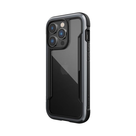 X-Doria Raptic Shield - Coque en aluminium pour iPhone 14 Pro (Testé en chute de 3m) (Noir)