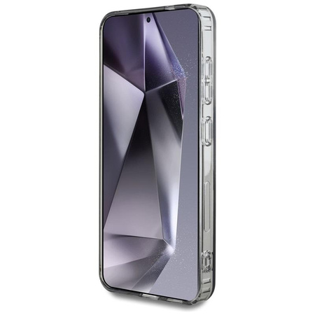 Guess Rhinestones imprimés Logo classique MagSafe - étui pour Samsung Galaxy S25 (noir)
