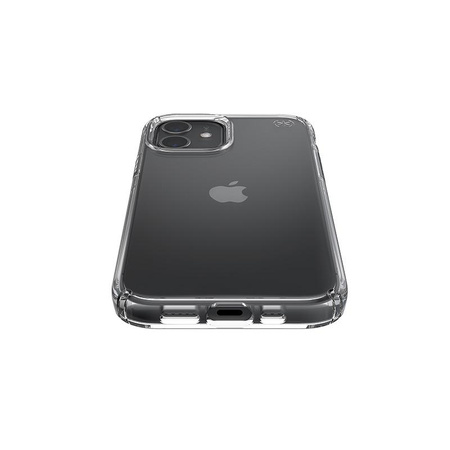 Speck Presidio Perfect-Clear - pouzdro pro iPhone 12 / iPhone 12 Pro s povrchovou úpravou MICROBAN (čiré)