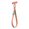 Moshi 2-in-1 Wrist & Body Strap with Adapter - Eco Leather Phone Lanyard (Misty Coral)