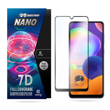 Crong 7D Nano Flexible Glass - 9H hibrid üveg a Samsung Galaxy A31 teljes képernyőjére