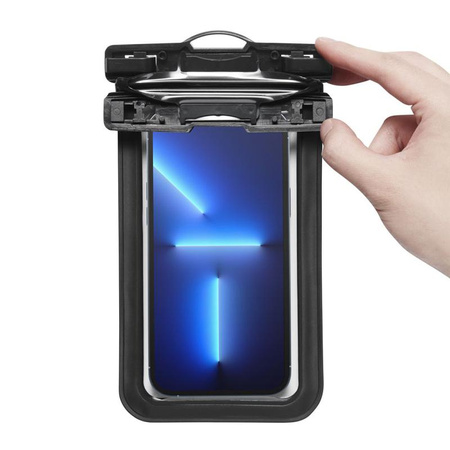 Spigen A601 Universal Waterproof Case - Tasche für Smartphones bis zu 6,9" (Schwarz)