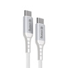 Crong Armor Link – Kabel USB-C 60W PD (1,5 m, nylonowy, USB 3.0, aluminiowe wtyczki)