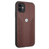 BMW Leather Curve Perforate HC - Étui pour iPhone 11 (rouge)