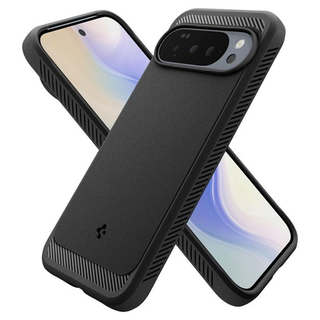 ETUI DO GOOGLE PIXEL 10 PRO XL do MAGSAFE SPIGEN RUGGED ORYGINALNE CZARNE