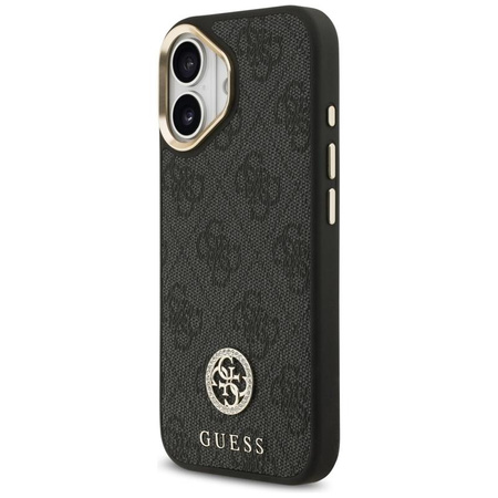 Guess 4G Strass Logo MagSafe - Pouzdro iPhone 17 (Černá)