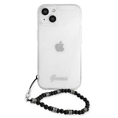 Guess Black Pearl Strap - iPhone 13 Mini Case (Transparent)