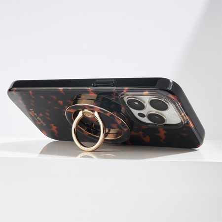 Kate Spade New York mágneses gyűrűtartó - MagSafe ujjtartó állvány funkcióval (Tortoiseshell)