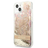 Guess Liquid Glitter Paisley - pouzdro pro iPhone 13 (zlaté)
