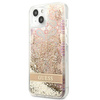 Guess Liquid Glitter Paisley - étui pour iPhone 13 mini (or)