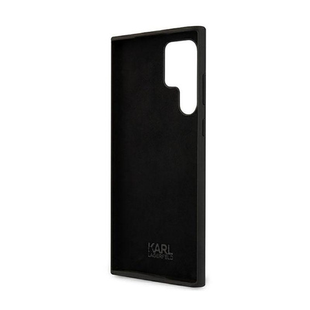 Karl Lagerfeld Slilicone Karl & Choupette - Étui Samsung Galaxy S22 Ultra (noir)