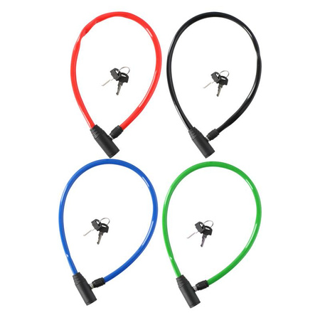 ZAPIĘCIE ROWEROWE LINKA NA KLUCZ BLOKADA, Zielone do Roweru, Dunlop, 65 cm
