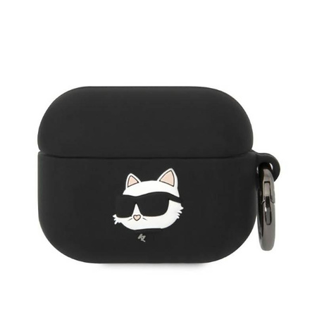 Karl Lagerfeld Silikonové pouzdro NFT Choupette Head 3D - AirPods Pro (černé)