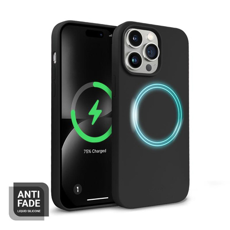 Crong Color Cover Magnetic - Custodia MagSafe per iPhone 14 Pro (Nero)