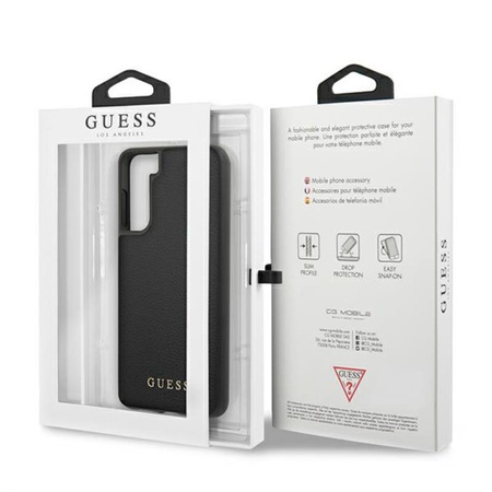 Guess Iridescent - pouzdro pro Samsung Galaxy S21+ (černé)