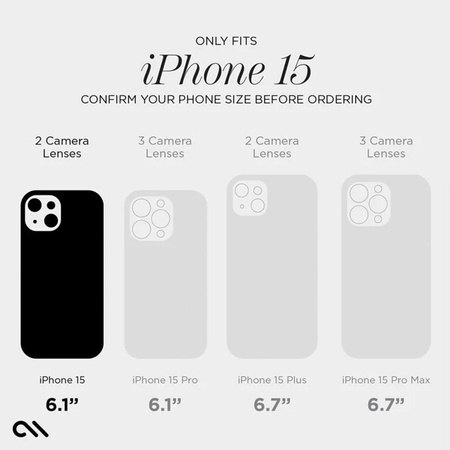 Case-Mate Karat MagSafe - Coque iPhone 15 / iPhone 14 / iPhone 13 décorée avec de la nacre (A Touch of Pearl)