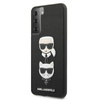 Karl Lagerfeld Saffiano Karl & Choupette Heads - Etui Samsung Galaxy S21 (noir)