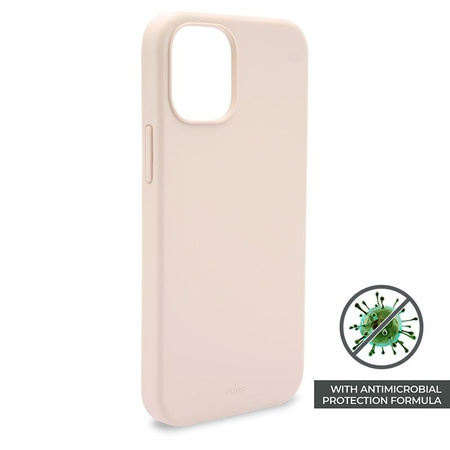 PURO ICON Cover - Coque pour iPhone 12 Pro Max avec protection antimicrobienne (rose sable)