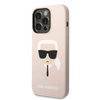 Karl Lagerfeld Silikon Iconic Karl`s Head MagSafe - iPhone 14 Pro Max Tasche (rosa)