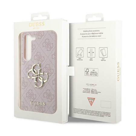 Guess 4G Big Metal Logo - Étui Samsung Galaxy A55 5G (rose)