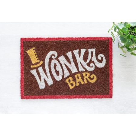 WYCIERACZKA POD DRZWI WEWNĘTRZNA, Kokosowa, z Napisem Willy Wonka, Bar, 40x60