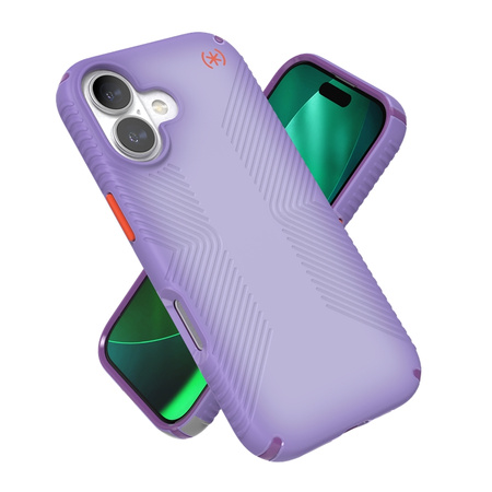 Pouzdro Speck Presidio Lux Grip MagSafe pro iPhone 17 (fialová/magicky fialová/nový mák)