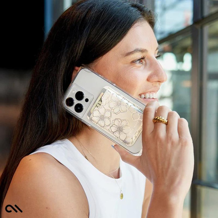 Case-Mate Magnetic Card Holder MagSafe - Magnetische Brieftasche (Floral Gems)