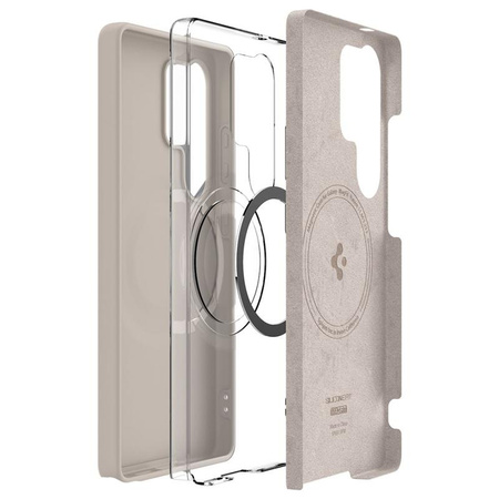 Spigen Silicone Fit MagSafe - tok Samsung Galaxy S25 Ultra (természetes titán)