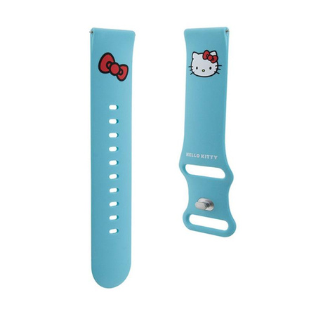 Hello Kitty Silicone Kitty Head - Universalarmband für Smartwatch 22 mm (blau)