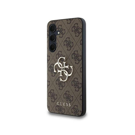 Guess 4G Big Metal Logo - Samsung Galaxy A35 5G Case (brown)