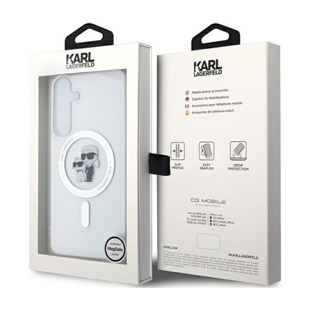 Karl Lagerfeld IML Karl & Choupette MagSafe - pouzdro pro Samsung Galaxy S24+ (průhledné)