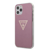 Guess Metallic Triange - Coque iPhone 12 / iPhone 12 Pro (rose)