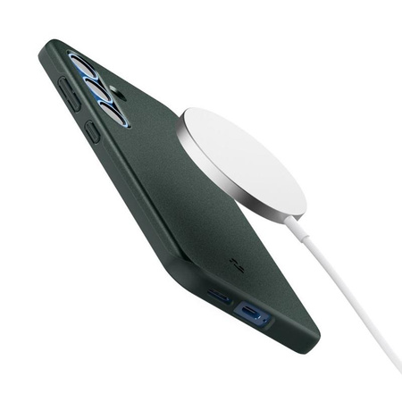Spigen Thin Fit MagSafe - tok Samsung Galaxy S25 (Abyss zöld)
